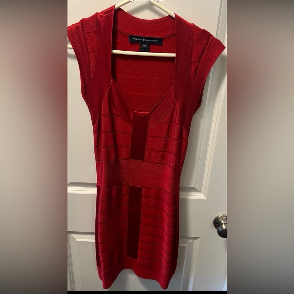 French Connection Vibrant Red Mini Dress